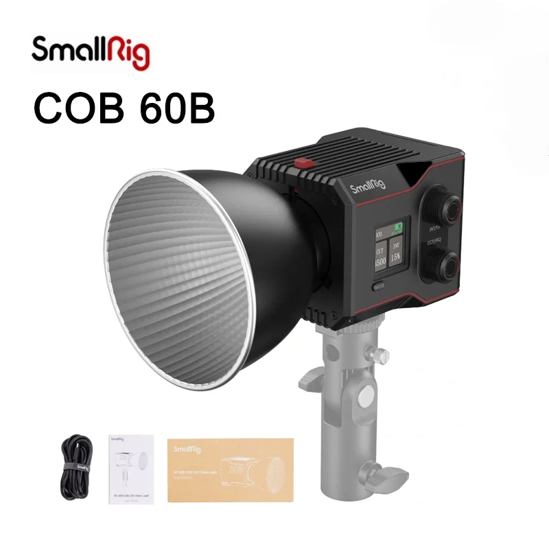 

SmallRig RC 60B RC60B COB LED Video Light Portable Lightweight (Lite Edition) 4518,60W CCT 2700K-6500K Bi-color For Photography