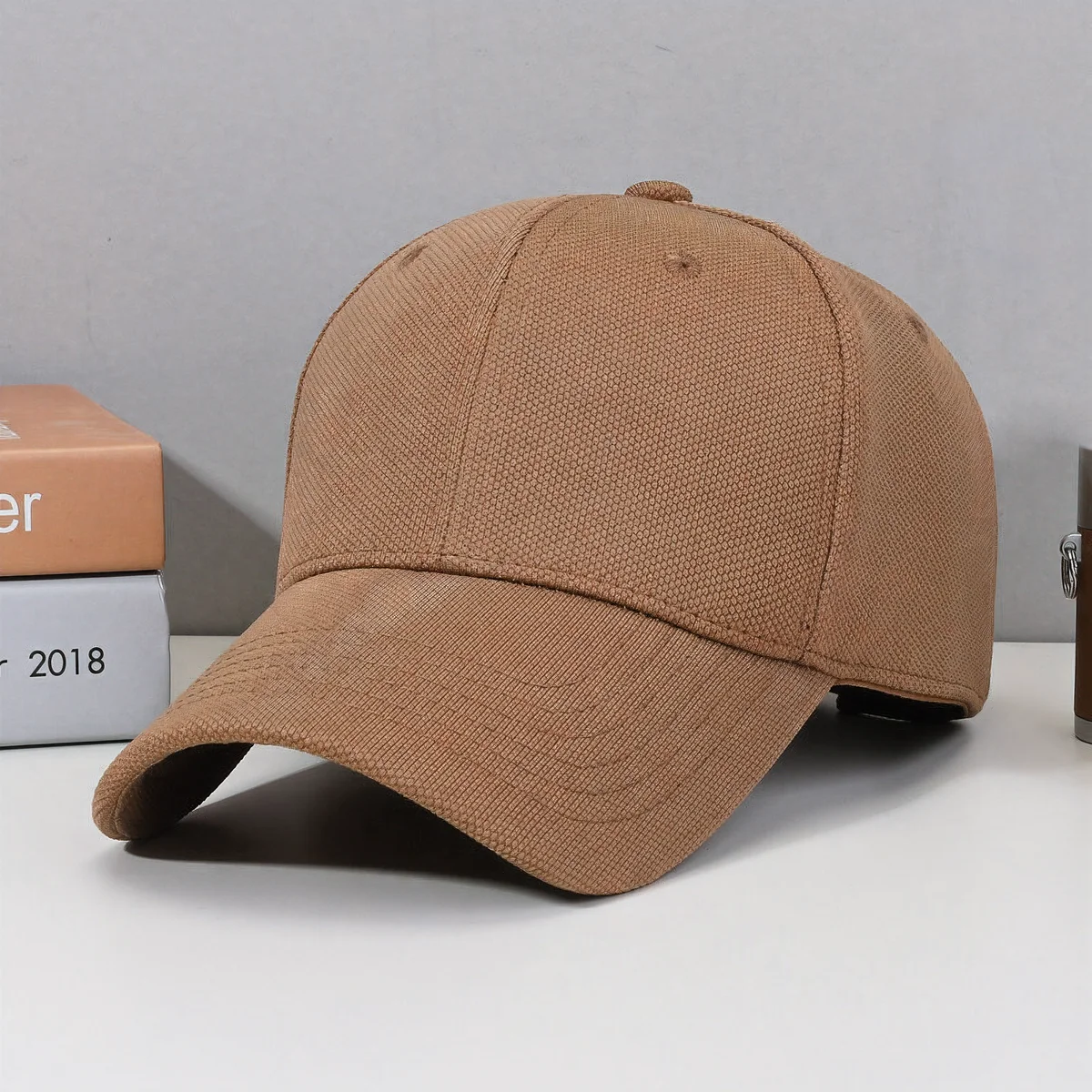 Men's Hat 2025 New Style, Enlarged and Deepened for Large Head Circumference, Baseball Cap That Makes the Face Look Smaller, Blank Duckbill Cap, Fashionable and Versatile