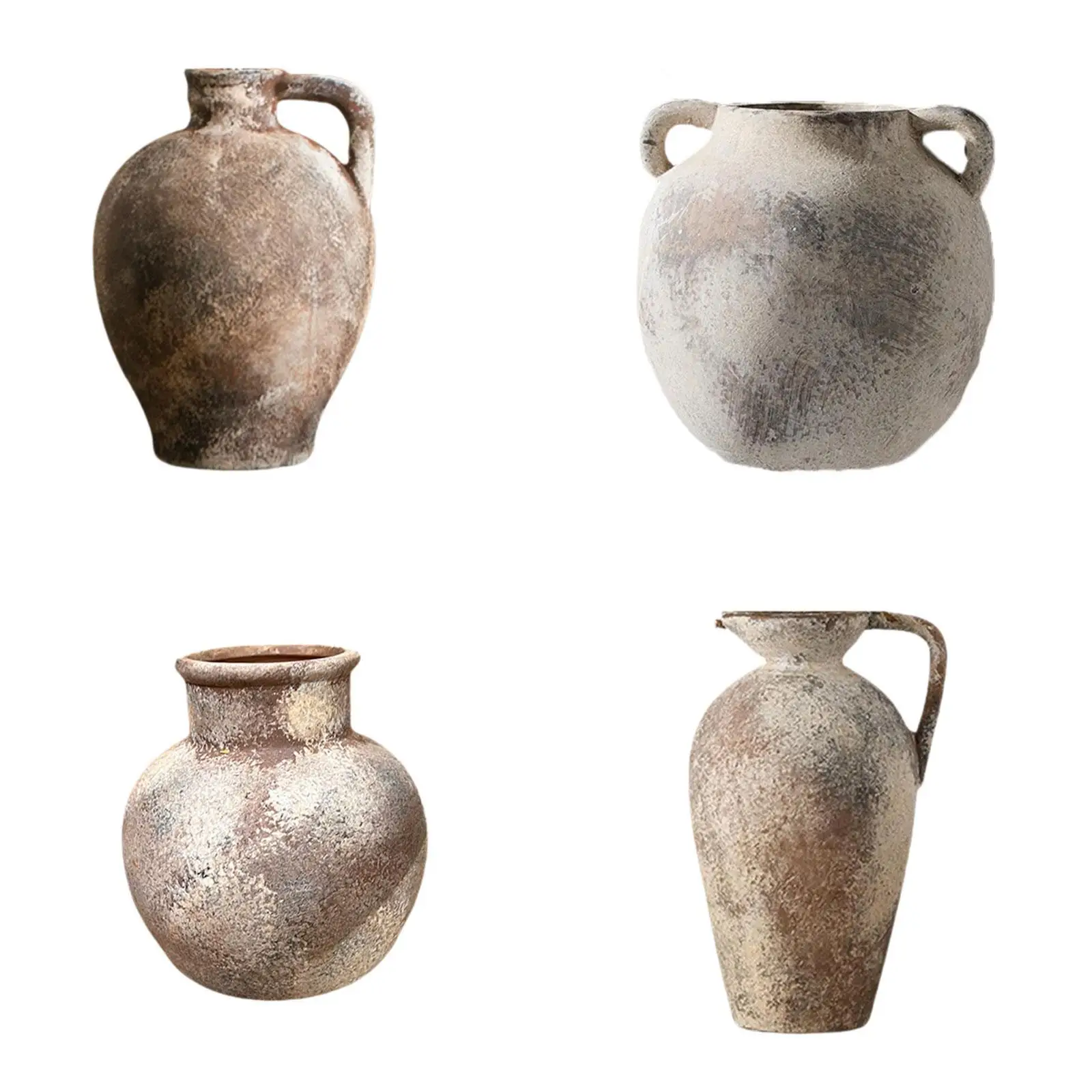 Ceramic Vase Table Centerpiece Artwork Romantic Gift Retro Decorative Vase for Bookshelf Farmhouse Dining Room Indoor Kitchen