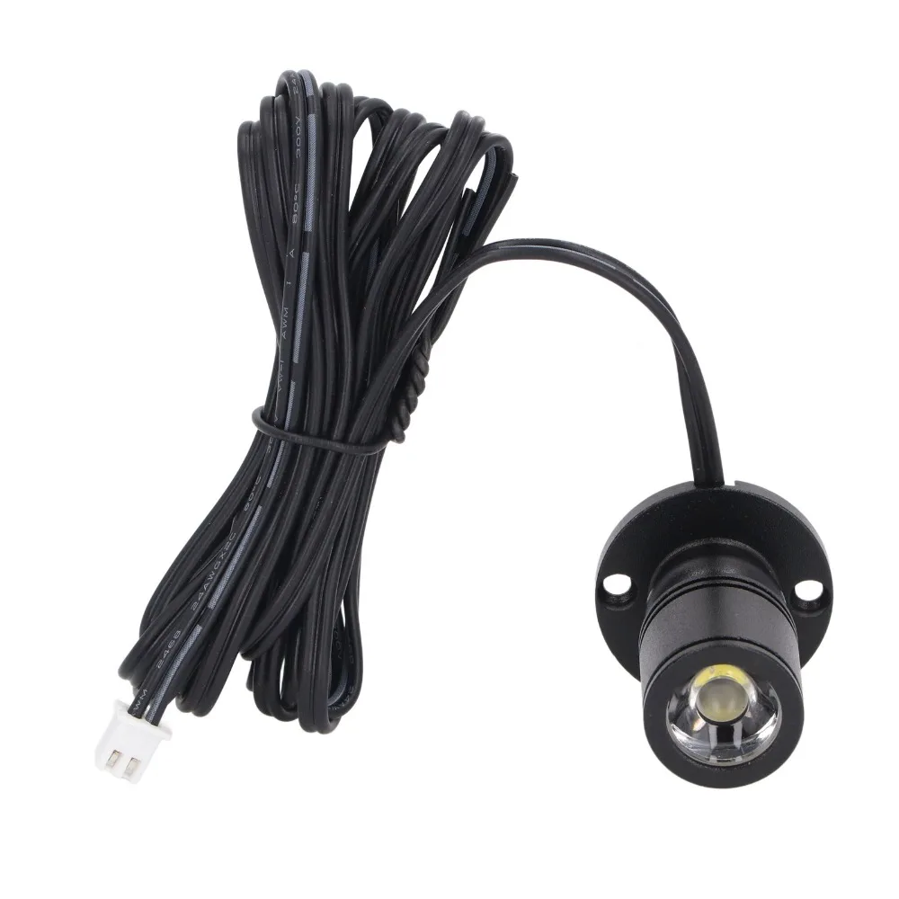 4팩 5V LED 디스플레이 스팟 조명 1W 6.6피트 케이블 조절 가능한 미니 스포트라이트 알루미늄 바디 USB 전원 LED 미니 스포트라이트