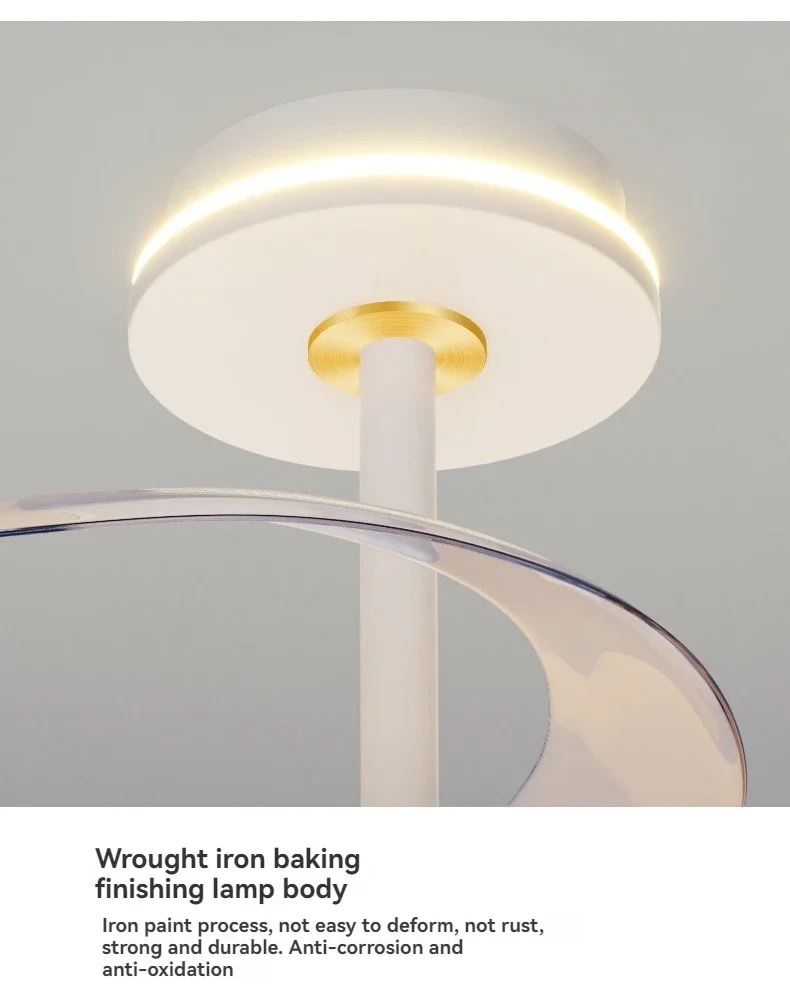 Ceiling fan light With Remote Control Modern Cloud Led Ceiling Fan Lamp For Living Room Bedroom Home Decor dining table