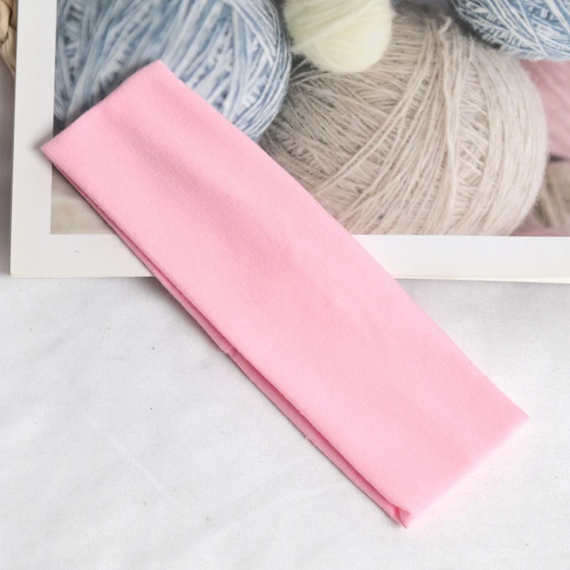 Elastic Hair Fashion Sports Headbands for Women - Solid Color Stretch Bands for Fitness, Yoga, and Makeup