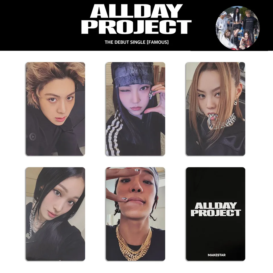 5Pcs/Set ADP ALLDAY PROJECT Album Photocard High Quality Double