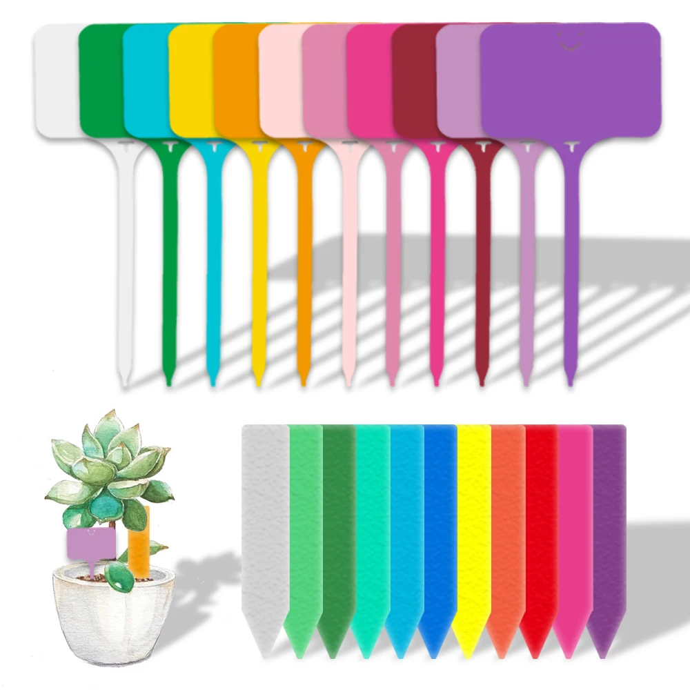 Pflanzenmarkierer Set - 200 Stück Wasserdichte PVC Etiketten Weiß