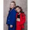Chic Baby Girl Clothes 2 Piece Fashion Notch Lapel Double Breasted Child Sets Casual Party Wedding Suit for Girls (Blazer+Pants) 2