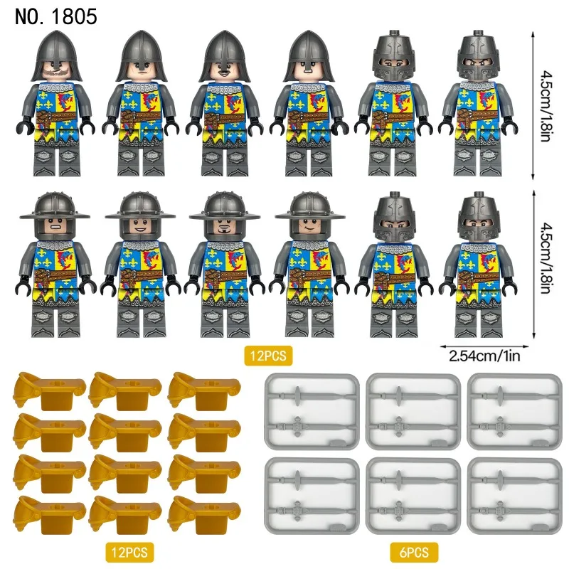 국경 간 도매 M1801 M1805 M1806 M1813 M1811 M8097 M8180 중세 병사