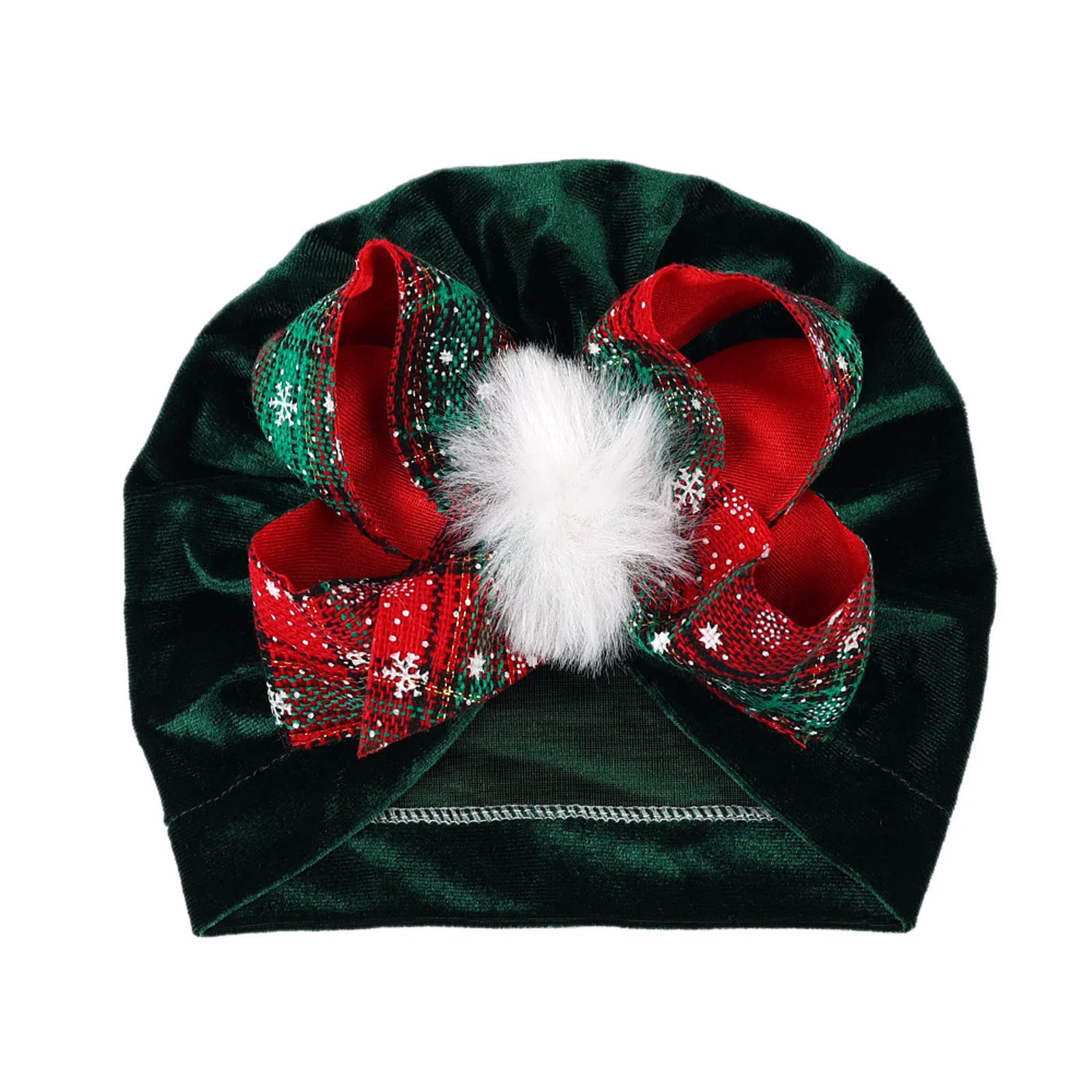 Baby Christmas Big Bow Turban Hats Bohemia Cap Girls Headwear Bun Knot Sports Hats Hat Organizer for Baseball Caps Wall