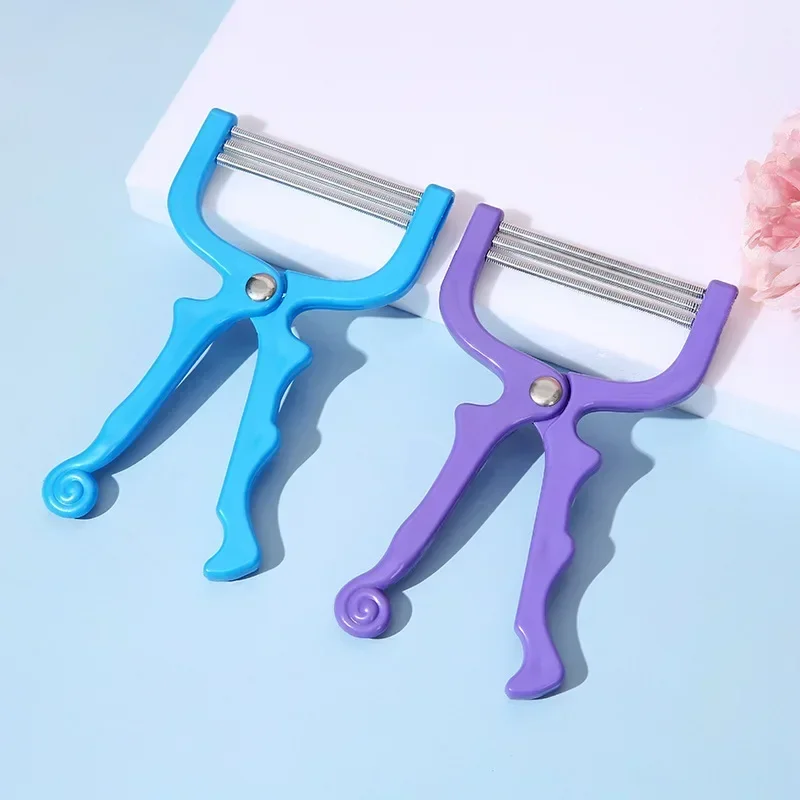 Women Epilator Mini Facial Hair Remover Safe Handheld Spring Threading Face Defeatherer For Cheek Eyebrow DIY Makeup Beauty Tool