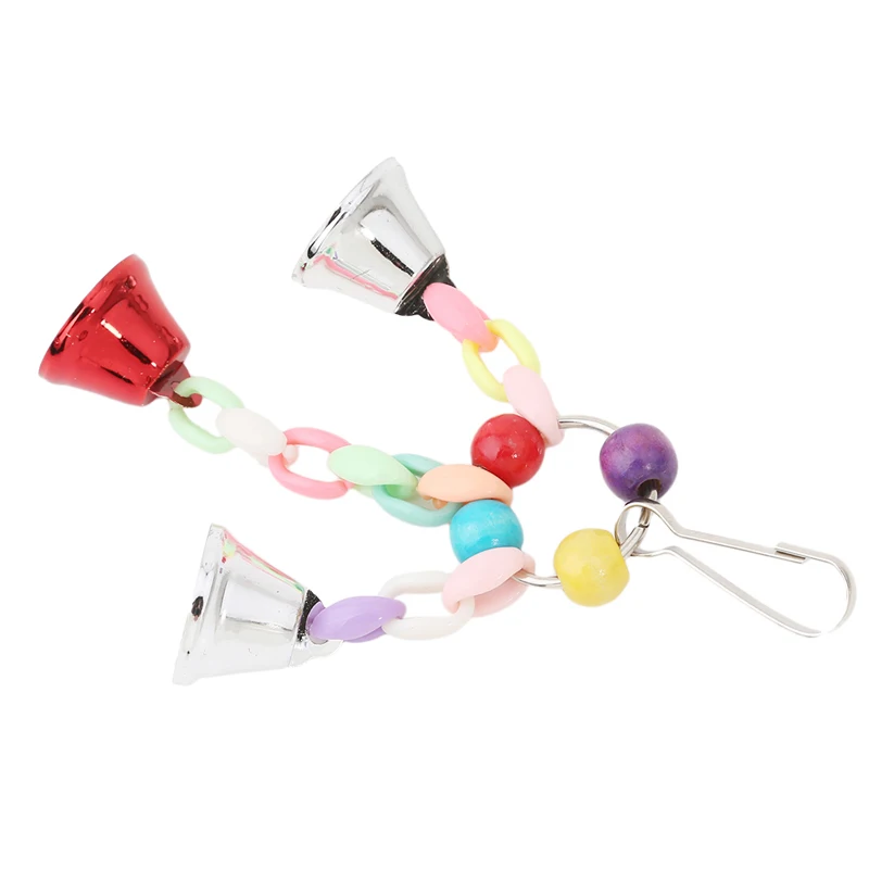 Colorful Parrot Toys Suspension Hanging Bridge Chain Pet Bird Parrot Chew Toys Bird Cage For Parrots Birds Home Decoration parrot toy bird toy