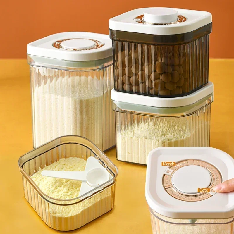 Baby milk powder can Rice noodles box sealed can moisture-proof baby milk powder box portable storage tank