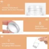 Wholesale Diameter 37mm Glass Bottle Candle Glass Vials Saffron Container Glass Vial With Screw Lid For Candy Storage Bottle 4