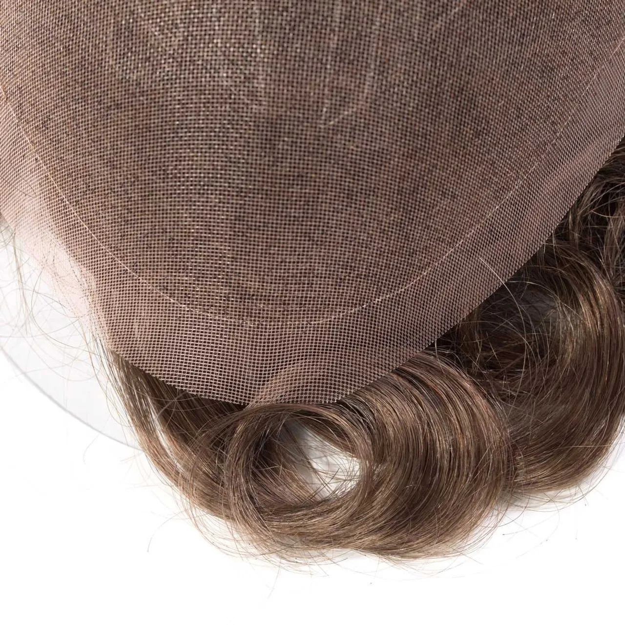 Topunique Full Swiss Lace 100% Light to Medium Light Men Toupee Capillary Prothesis Hair Replacement System Hair Piece For Men 6