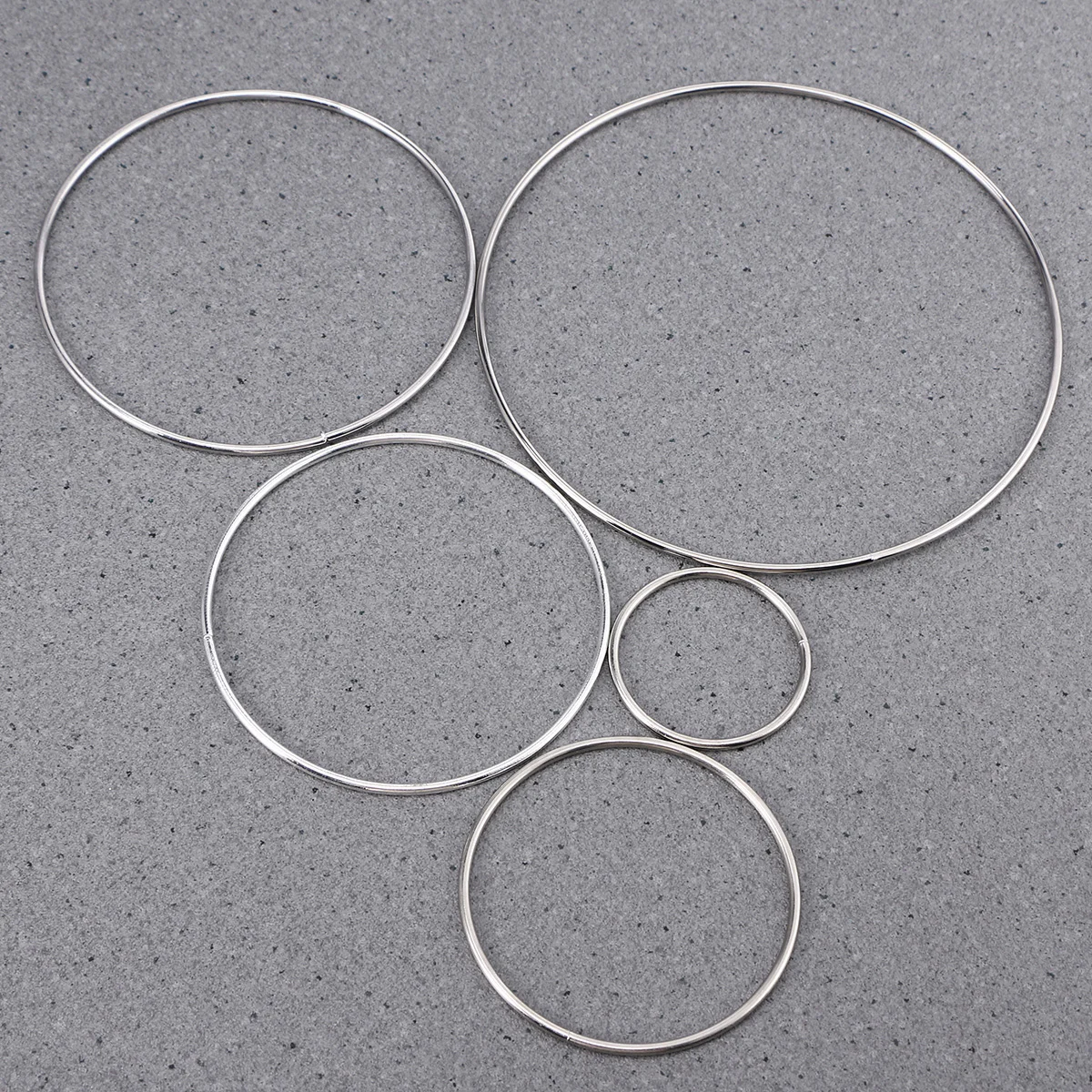 5pcs Round Metal Hoops Dream Catcher Materials Iron Ring DIY Accessory Craft Supplies Hanging Decorations Home Decor Wind Chimes 3