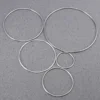 5pcs Round Metal Hoops Dream Catcher Materials Iron Ring DIY Accessory Craft Supplies Hanging Decorations Home Decor Wind Chimes 3