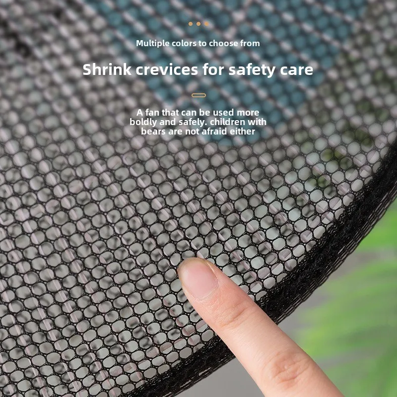 Universal Kid Anti-pinch Hand Round Fan Safety Cover Easy Installation Fan Dustproof Child Protection Mesh Cover Mesh Fan Sleeve