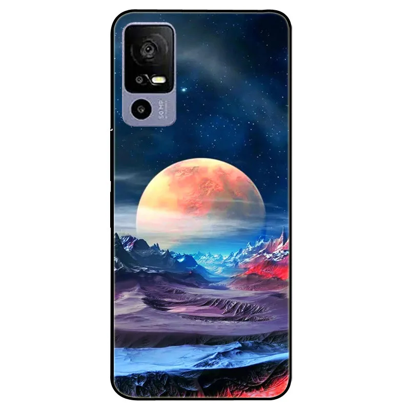 Silicone Black Bumper Soft TPU Phone Cover - Lovely Design Protector