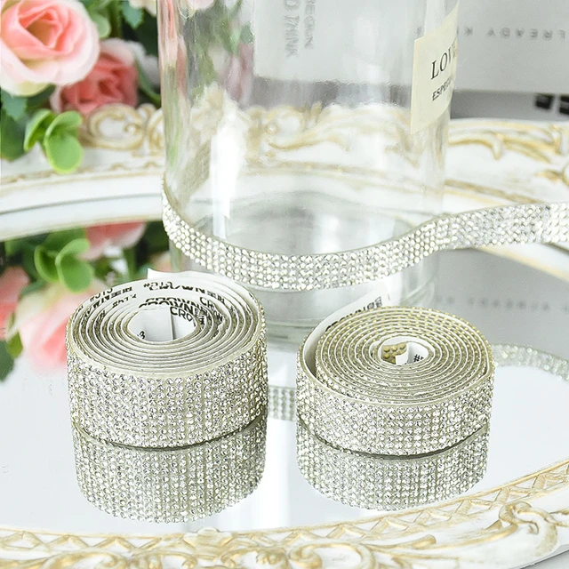 1pc 1Yard/Roll Crystal Rhinestone Chain Sew-On Glue-On rhinestones Trim Cup  Chain For clothes DIY chain Accessories - AliExpress