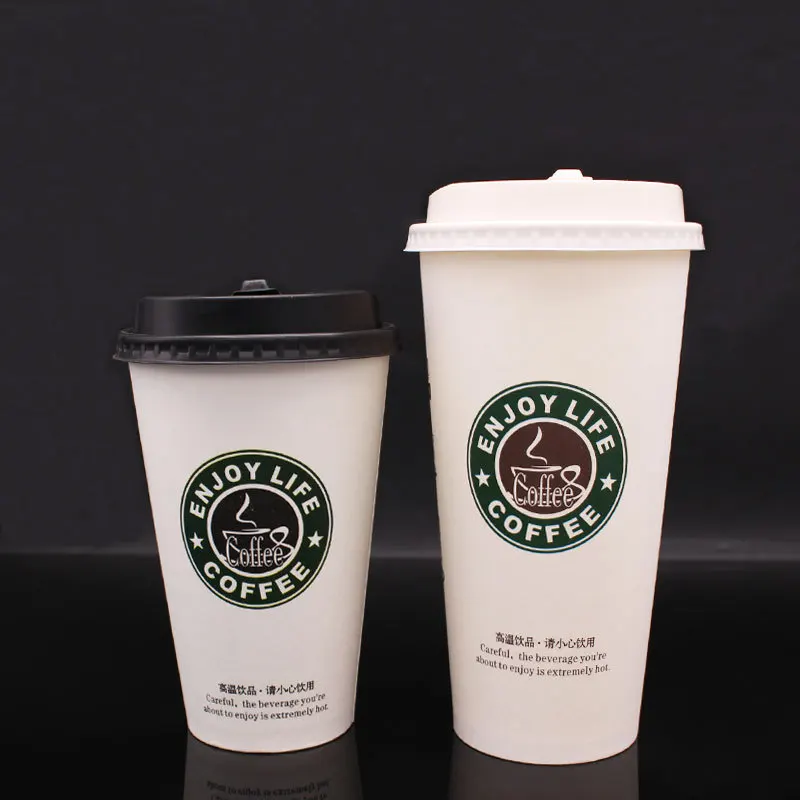 

Paper Lid Friendly Party Large Coffee Cup Supplies 100pcs/pack Accessories Cover Eco Drinking Disposable Cup Tea With Paper Milk