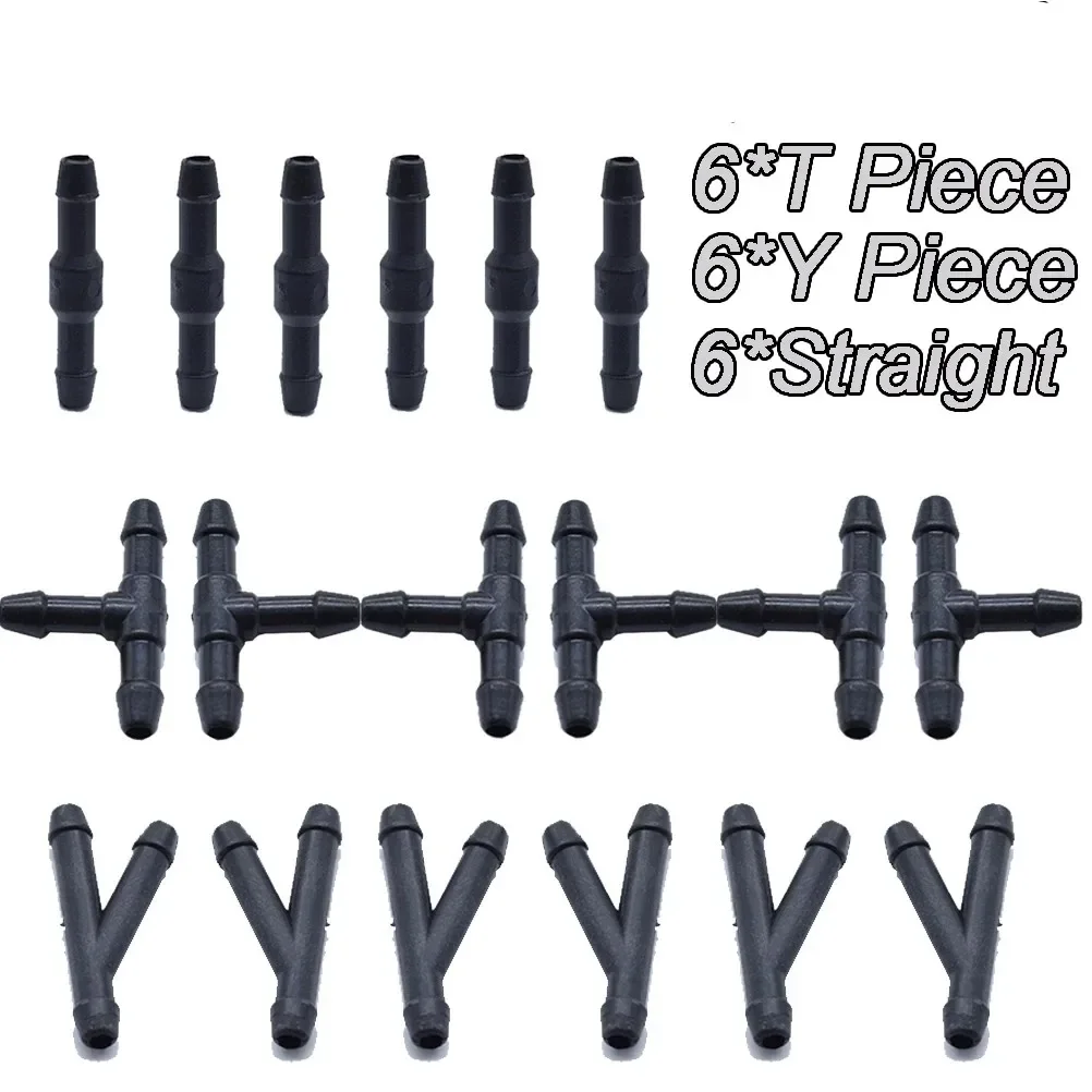 Multi-Type Car Windshield Washer Nozzles Hose Connector Kit - Wiper Spray Pipe Joint for Windscreen Accessories