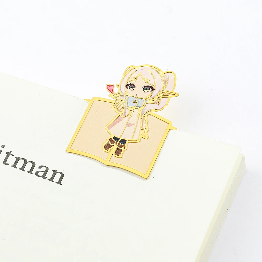 Frieren Manga: Beyond Journey's End Character Pattern Metal Clip Bookmark bookmark page holder bookmark holder