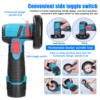 Brushless Angle Grinder Battery Powered 19500Rpm Cordless Home Polishing Machine Diamond Cutting Grinder Electric Power Tools 4