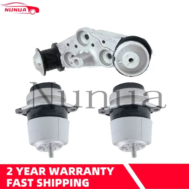3PCS Engine Gearbox Support Motor Mount Kit For Porsche Panamera S Hybrid 970 V6 2010- 97037505700 97037511801