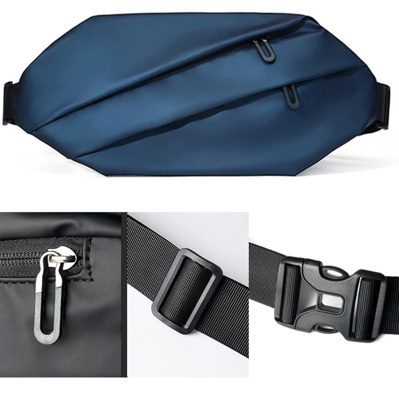 

Men's Fashion Outdoor Waist Bag Fanny Pack Purse Sports Travel Cycling Pack Travel Shoulder Waist Belt Phone Pouch Bags For Male