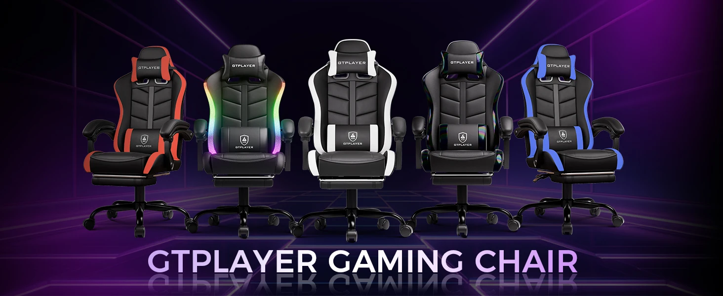 Gaming Chair with Footrest