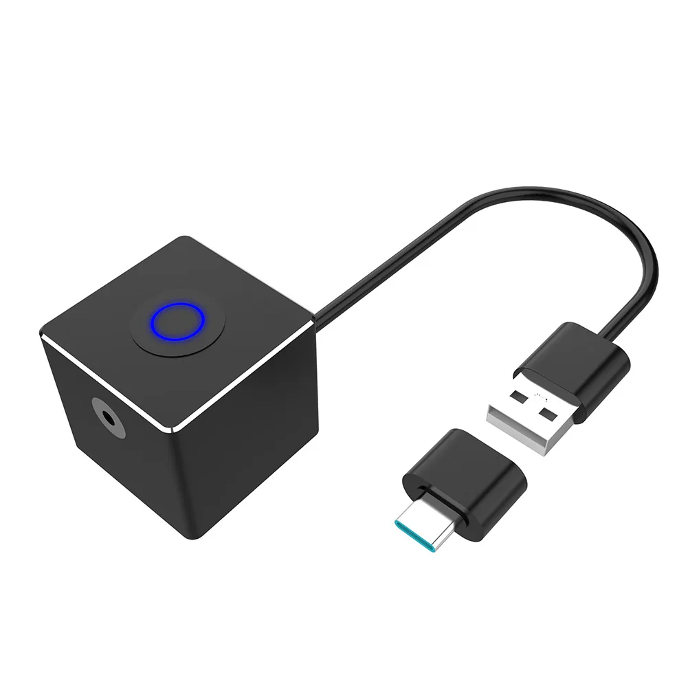 Infrared Induction Mouse Jiggler Clicker Fully Automatic Mouse Mover Red Blue Two-Color Undetectable For Simulate Mouse Movement. 
