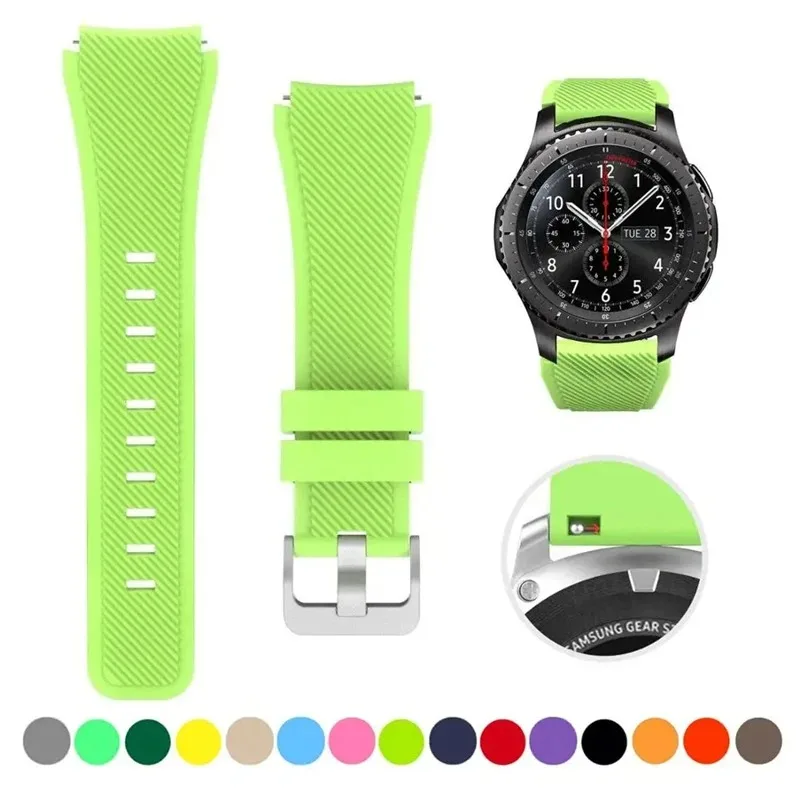Universal 22mm Silicone Smartwatch Band Strap