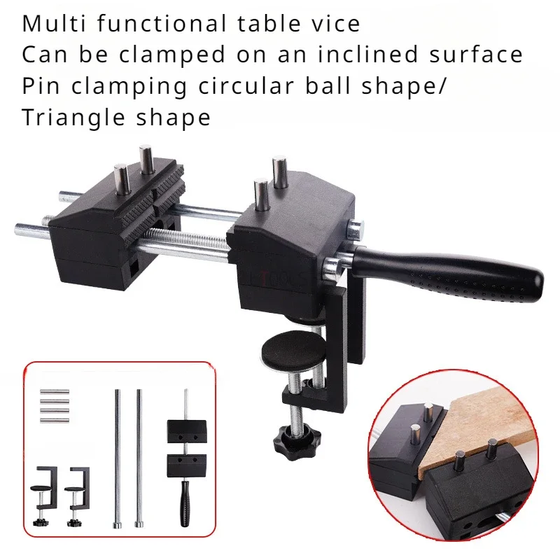 

Saw Clip 0-120mm Woodworking Table Vise Adjustable Multi Angle Table Vise Woodworking Clamp G Clamp Fixed Irregular Clamping