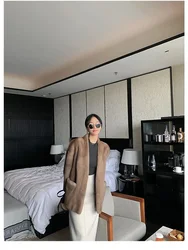 Woman Clothing Faux Fur Coat Imitation Mink Fur Coat for Women Loose V-neck Coat 2023 Winter New Style Winter Coat for Women