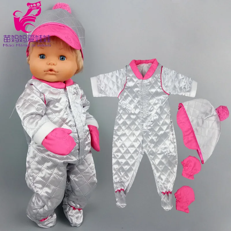 Piumino Per Bambola Nenuco Fit Baby Doll Ropa Y Su Hermanita 16 Pollici Baby Sister Doll Pagliaccetti Da Sci Argento