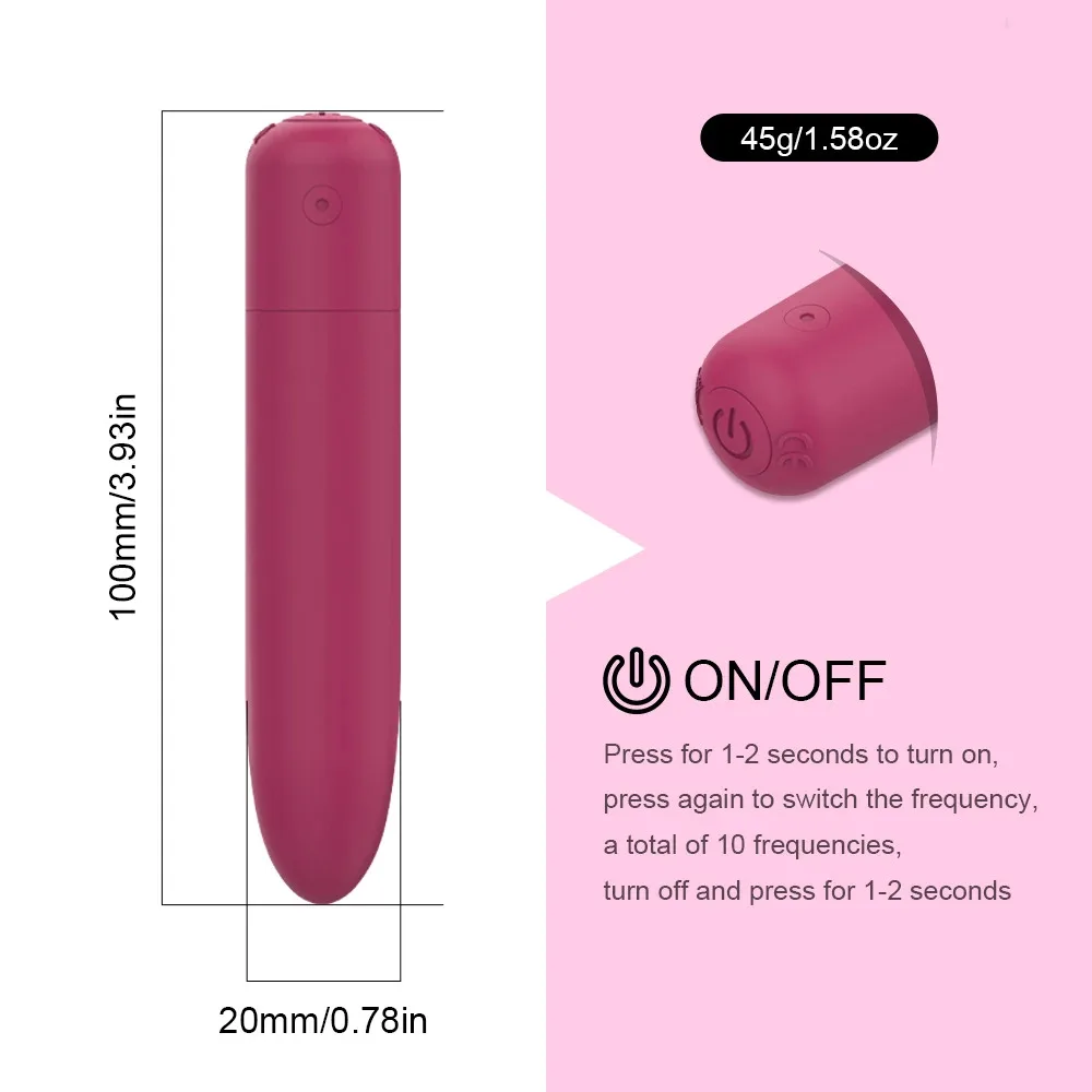 Mini Bullet vibrátor masszázs dildó vibrátor AV stift szexjátékok nőknek G-pont vibrációs csikló stimulátor női_voghion.com