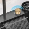 Stainless Steel Kitchen Sinks Nano Black Rainfall Waterfall Large Single-slot Kitchen Household Dish Sink Hand-washing Basin K 5