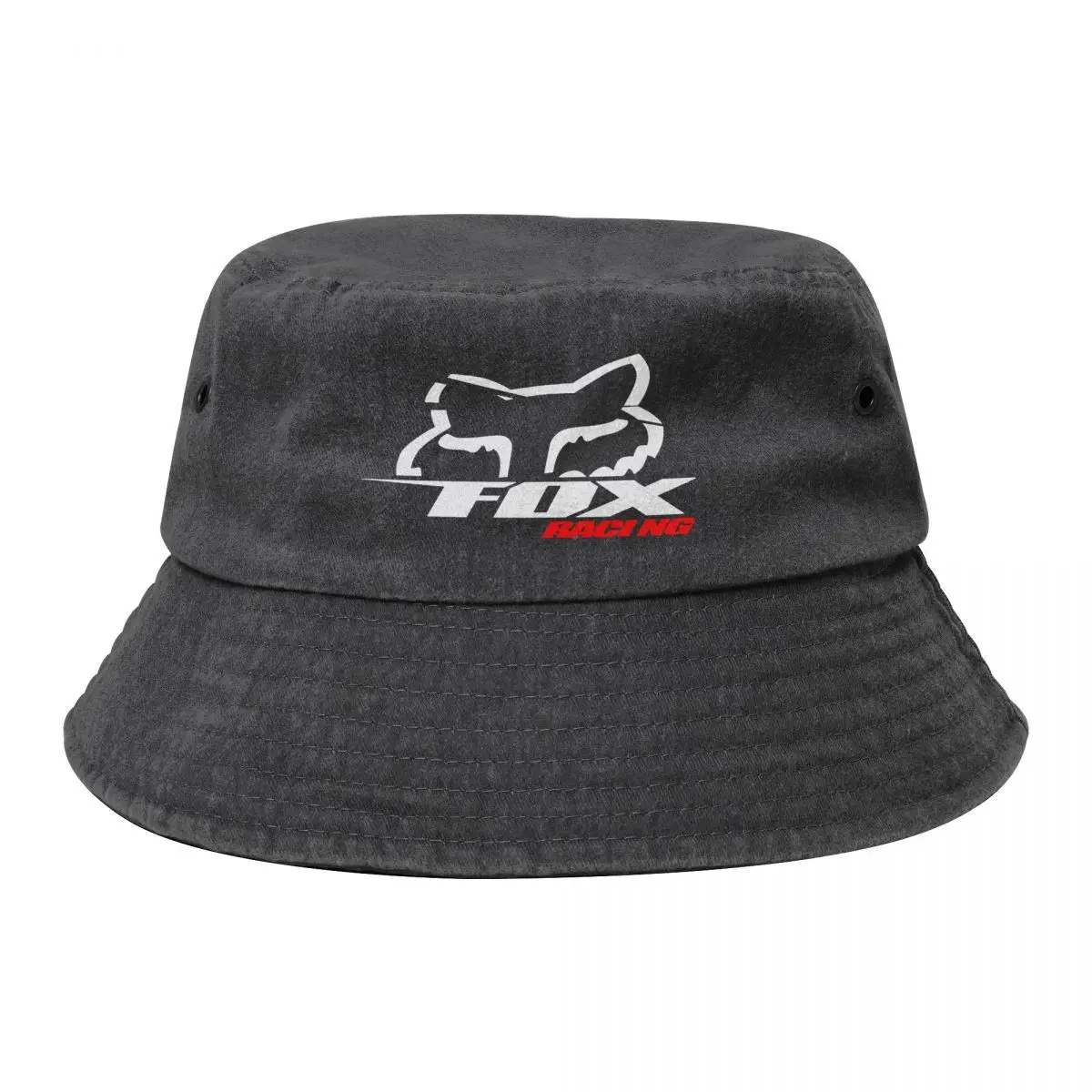 

Unisex Denim Cotton Bucket Hats F-fox Racing Merch Washed Distressed Fisherman Caps Summer Beach Headwear Bob Hat Lightweight