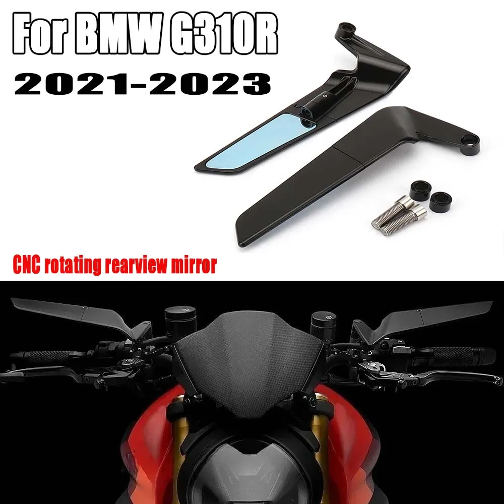 

For BMW G310R G310 motorcycle 360 ° rotatable and adjustable rearview mirror aluminum universal rearview mirror new 2021 -2023