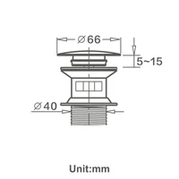 ท่อน้ำทิ้งอ่างล้างหน้าทองเหลืองสีโรสโกลด์ พร้อมฝาปิดแบบกด ท่อน้ำทิ้งทองเหลืองขัดเงาสีทอง/ชมพู สำหรับอ่างล้างหน้าในห้องน้ำ พร้อมและไม่มีระบบกันน้ำล้น 6