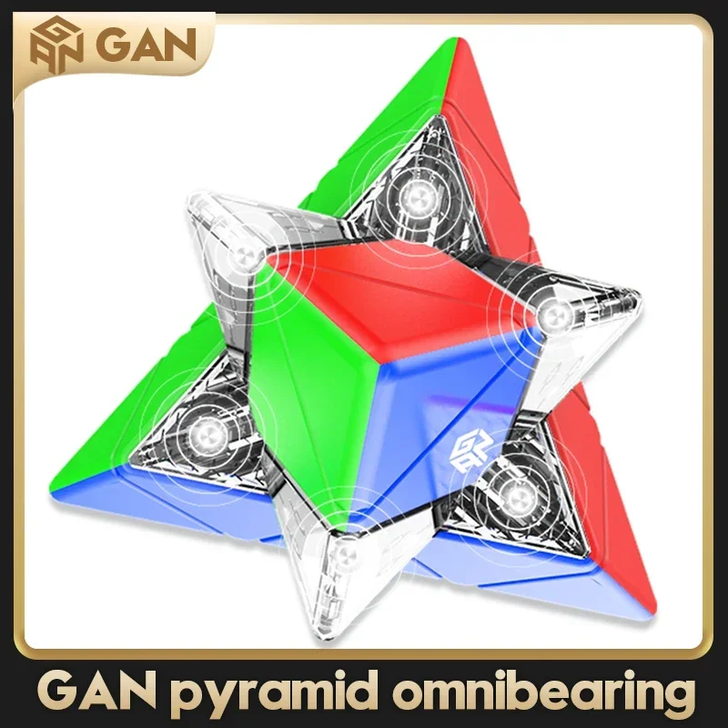 Gan Pyraminx Magnete Gan Pyraminx m 3 x3x3 UV-Geschwindigkeit Magnet pyramide Puzzle Sticker less Dreieck Würfel mit zusätzlichen Ges