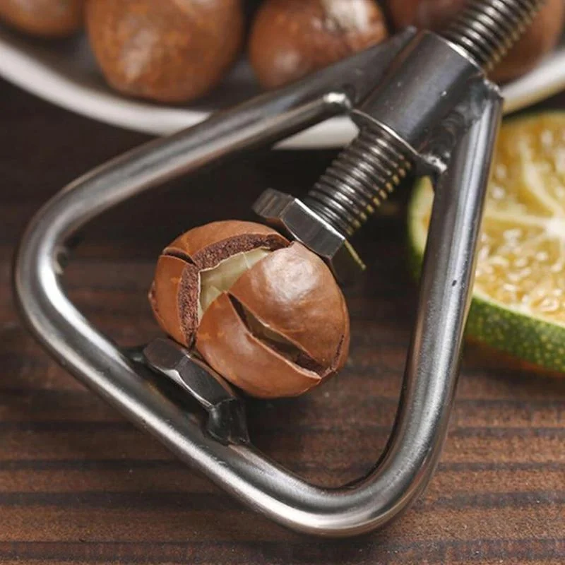 Schiaccianoci A Forbice In Lega Di Zinco – Apri Noci Con 3 Fori, Antiscivolo, Per Nocciole E Pinoli, Gadget Da Cucina Compatto