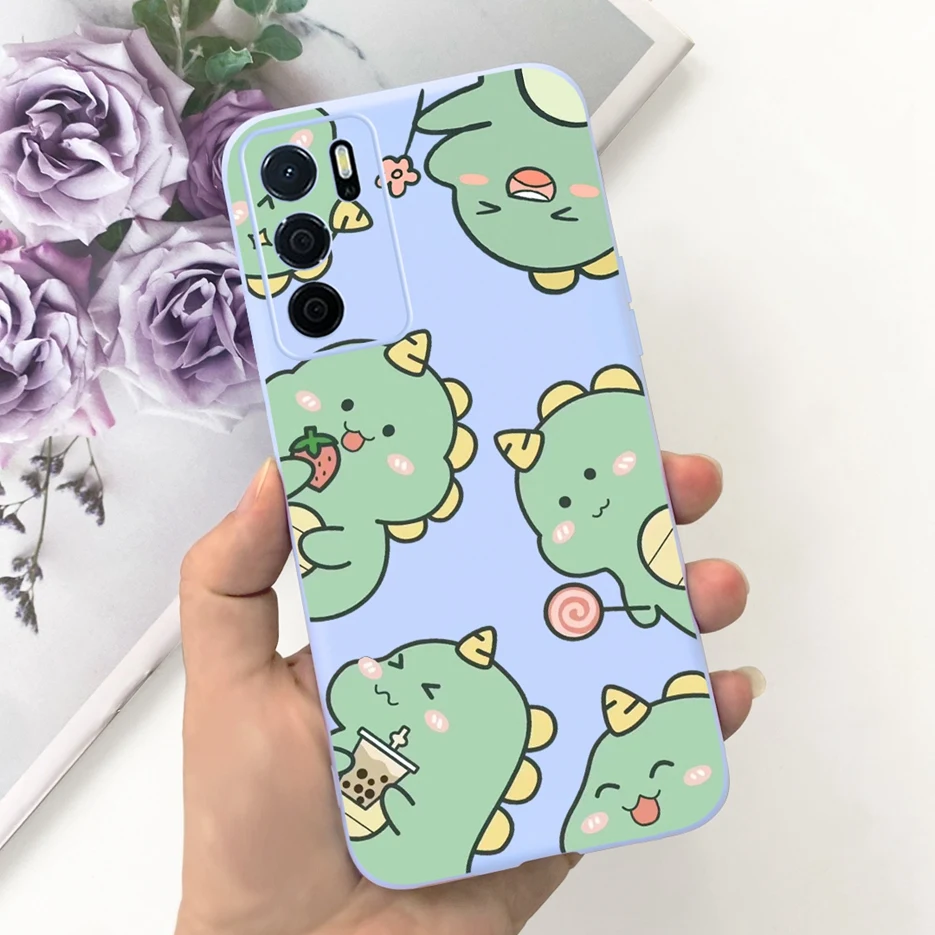 Cute Dinosaur Cartoon Soft Silicone Phone Case - Decorative Back Cover & Bumper