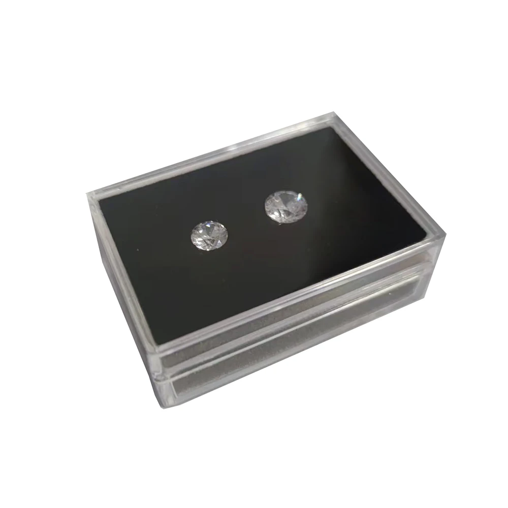 Loose Diamond Box Transparent Gemstone Storage Case New Pendant Beads IGI Organizer Ring Earrings Gem Stone Gift Packaging Box