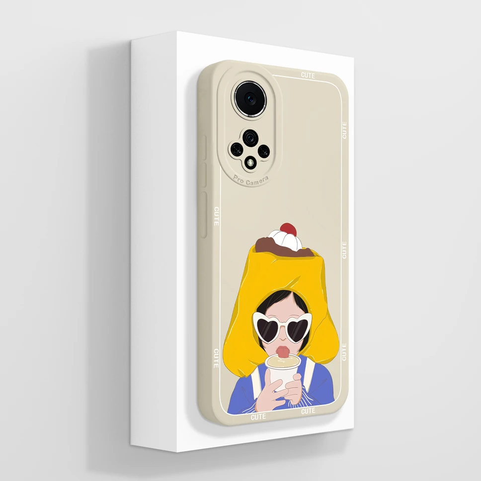 Lovely Cat Cartoon Soft Silicone Phone Case - High Quality Anti-Drop Shell