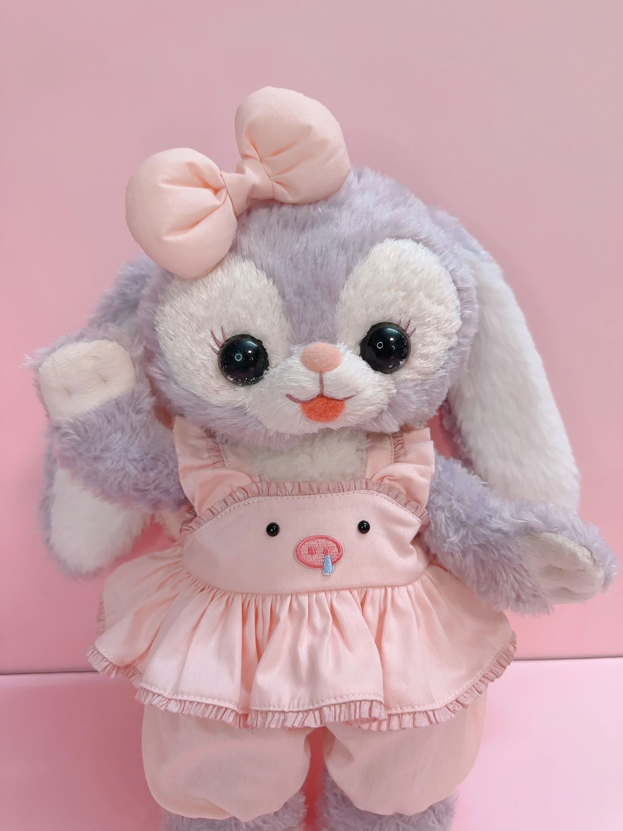 

Duffy's New Friend 13 Inch Small LinaBell and StellaLou Doll Clothes Piglet Pattern Top Water Pocket Eye Mask Set