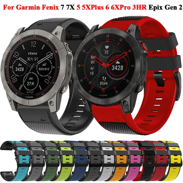 Bracelet magnétique Quickfit pour Garmin Fenix, bracelet en silicone pour  montre, 6X, 7X, 7, 6 Pro, 5X, 945, 955, EPIX, Endflats 2, Tactix 7 Pro,  26mm, 22mm - AliExpress