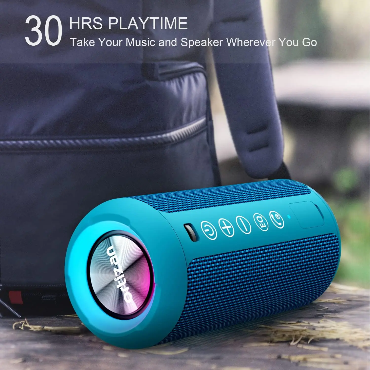 Bluetooth付きポータブルスピーカー,IPX7防水デバイス