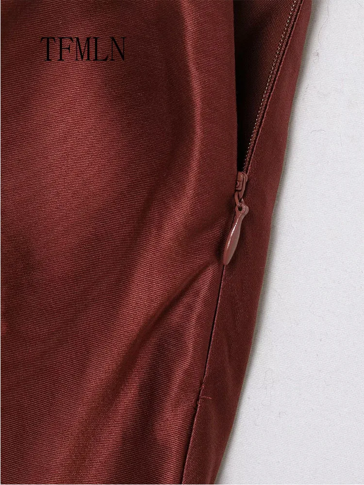 Fashion Lace Patchwork Slim Skirts For Women 2026 Elegant Side Zipper Chic Party Skirts Vintage Female Causal Straight Skirts