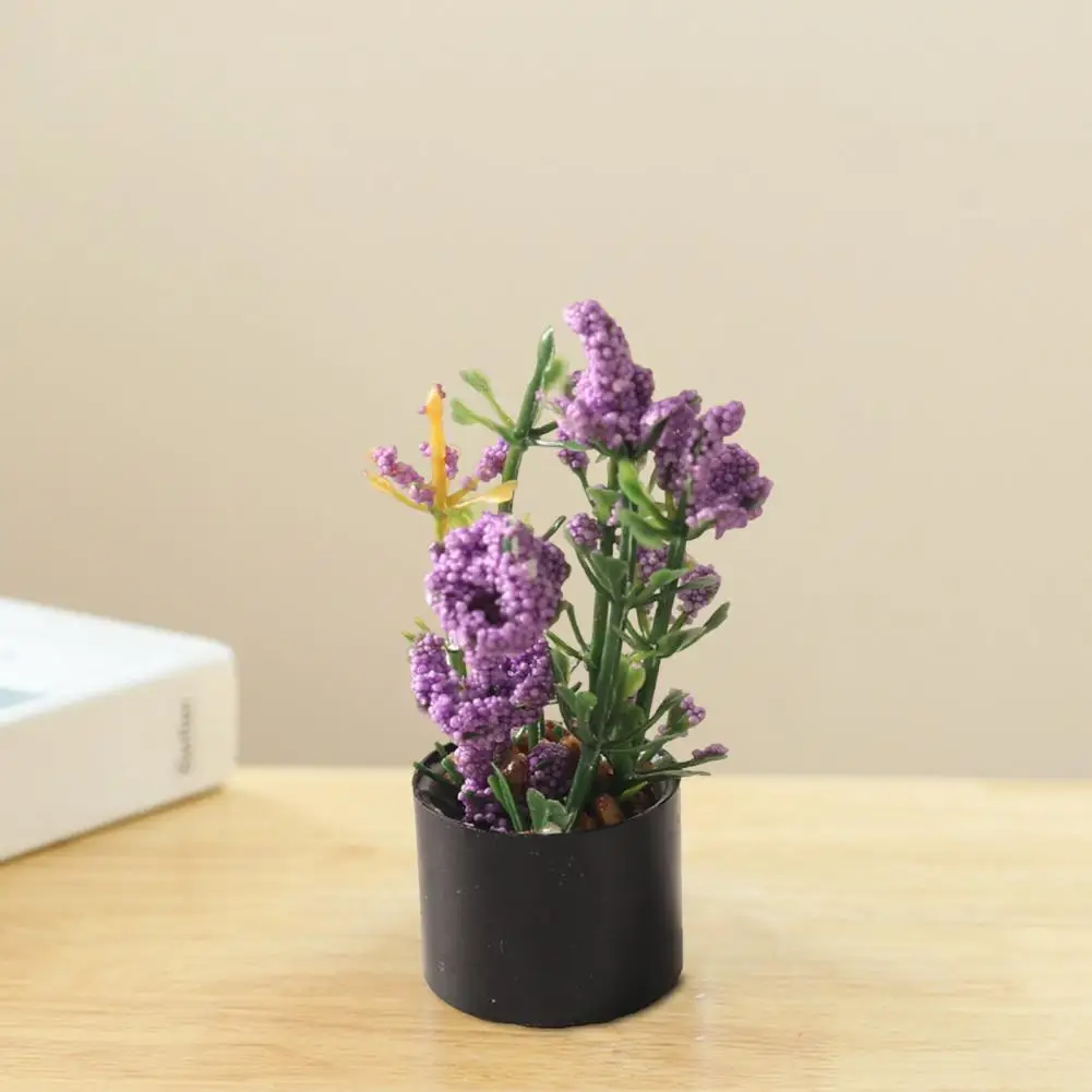 

Маленькая изящная работа, новинка, микро-Ландшафтная модель в горшке, яркая цветная мини-модель в горшке, микро-ландшафт