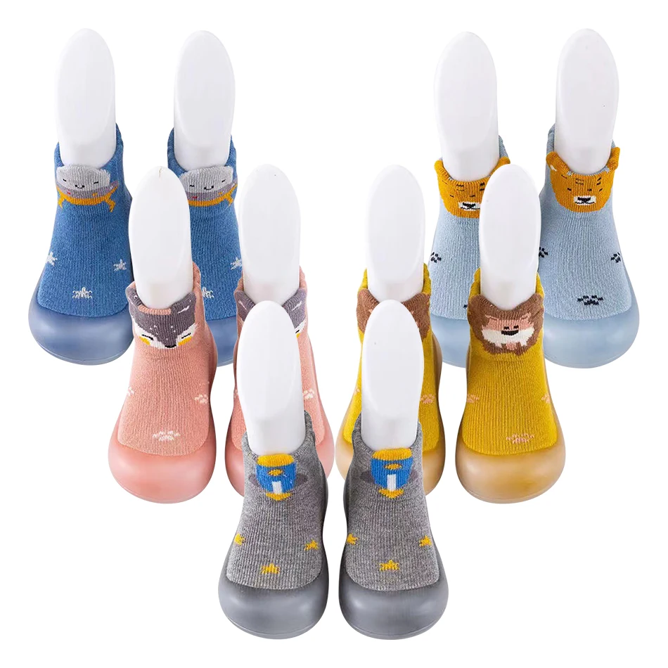 Stylish Practical Baby First Soft-Soled Shoes Non-Slip Indoor Socks Newborns and Infants First Walkers Shoes All Season Comfort 1