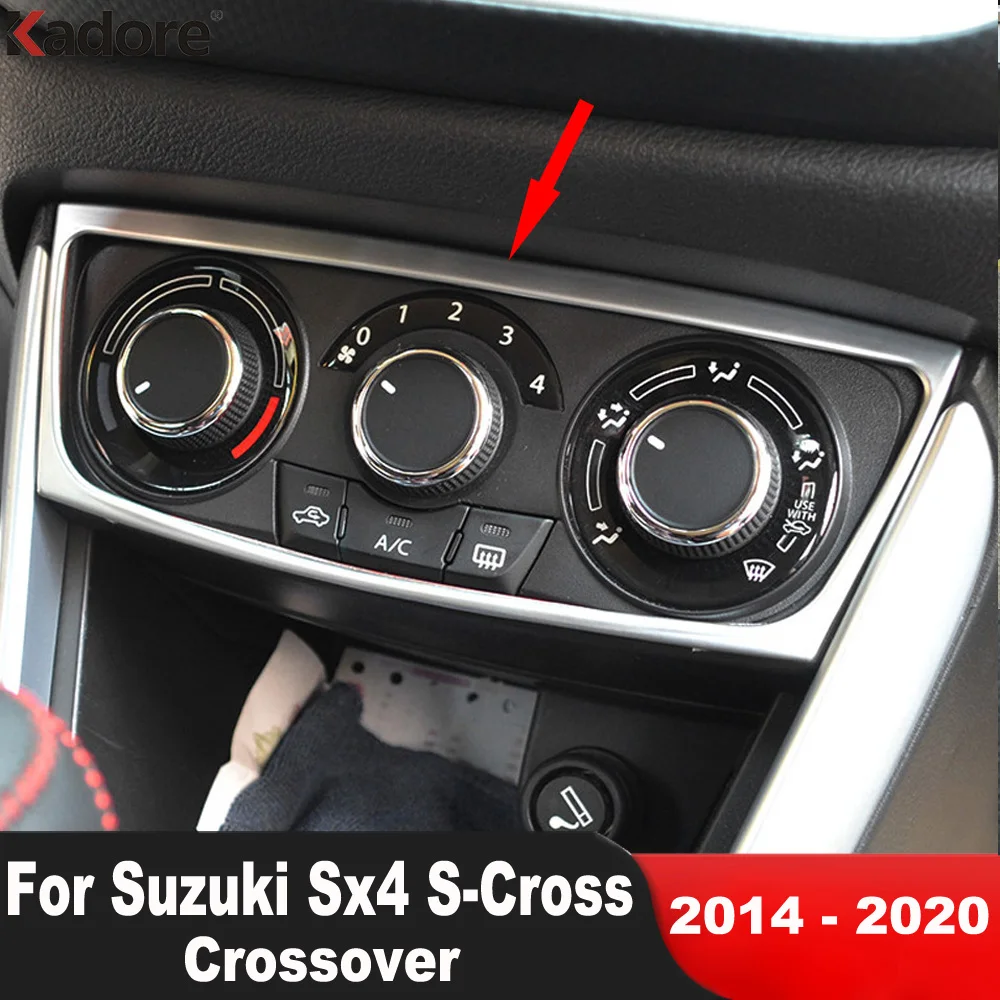 Car Center Control Ac Switch Panle Cover Trim For Suzuki Sx4 Scross